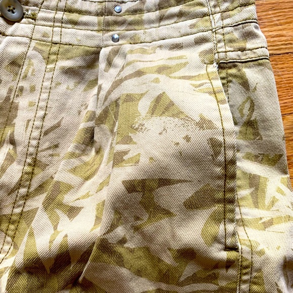 Free People Printed Rough Roads Utility Shorts - Picture 3 of 6